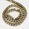 Electroplate Non-magnetic Synthetic Hematite Beads Strands G-J172-2x2mm-08-2