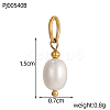 Shell Pearl Oval Charms BSHE-OY009-83G-2
