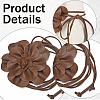 Flower PU Leather Wrap Waist Belts for Women AJEW-WH20816-058D-5