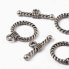 Tibetan Style Alloy Toggle Clasps LS-EA9138Y-NF-3