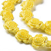 Glazed Porcelain Beads PORC-Q265-007B-3