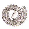 Electroplate Glass Beads Strands EGLA-T021-09H-2
