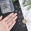 120Pcs 2 Style 304 Stainless Steel Leverback Earring Findings STAS-UN0038-45-4