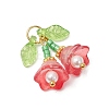6Pcs 6 Colors Transparent Glass Pendants PALLOY-MZ00740-4