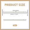 2Pcs Plastic Drawer Slides AJEW-WH0752-062C-2