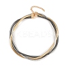 Alloy Wrap Round Snake Chain 3-Strand Choker Necklaces for Women Men NJEW-C090-02MC-2