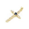 Brass Micro Pave Cubic Zirconia Pendants KK-D317-112G-2