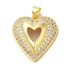 Mother's Day Brass Micro Pave Clear Cubic Zirconia Pendants FIND-Z041-20L-1