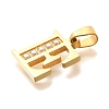 Ion Plating(IP) 304 Stainless Steel Rhinestone Pendants STAS-U035-01G-E-2