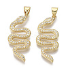 Brass Micro Pave Cubic Zirconia Pendants ZIRC-S067-038-NF-2