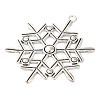 Tibetan Style Alloy Snowflake Big Pendants TIBEP-5252-AS-LF-2