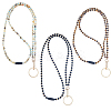 Natural Gemstone Name Card Straps HJEW-FH00039-1