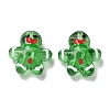 Christmas Transparent Glass Beads Strands LAMP-M021-02F-2