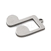 201 Stainless Steel Charms STAS-S174-02P-2