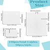 150Pcs 3 Styles Rectangle Paper Jewelry Display Cards Set for Earrings Necklaces CDIS-LP0001-20-2