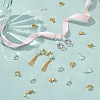 40Pcs 2 Colors Brass Clip-on Earring Findings KK-PH0010-11-5