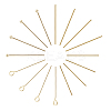 Brass Flat Head Pins & Ball Head Pins & Eye Pins KK-AR0001-92G-NR-1