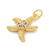 Brass Micro Pave Cubic Zirconia Pendants KK-S510-47G-02-2