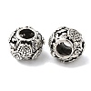 Rack Plating Alloy European Beads PALLOY-S189-04AS-1