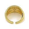 Brass Micro Pave Cubic Zirconia Cuff Rings for Women LS-RJEW-E294-04G-01-3