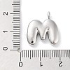 Rack Plating Brass Balloon Letter Pendants KK-C050-01P-M-3