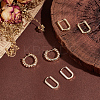 6Pcs 3 Styles Brass Hoop Earrings EJEW-BBC0001-30-4