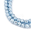 Baking Paint Electroplated Synthetic Non-magnetic Hematite Beads Strands G-H072-A01-01A-3
