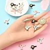 16Pcs 4 Colors Alloy Enamel Pendants FIND-YW0005-95-5