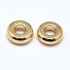 Brass Flat Round Spacer Beads X-KK-M085-A-12G-NR-2