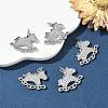 SHEGRACE Brass Micro Pave Cubic Zirconia Pendants XGRQ3D505-495P-4