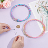 60Pcs 6 Colors Stainless Steel Wire Necklace Cord DIY Jewelry Making TWIR-UN0001-13B-5
