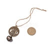 Iron Bell Pendant Decorations HJEW-JM02504-02-3