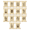 14Pcs 14 Style Plywood Thread Winding Boards WOOD-WH0060-03-1