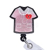 Rhinestone Quicksand Effect Acrylic & ABS Plastic Badge Reel AJEW-SZ0002-46E-1