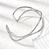 304 Stainless Steel Cuff Bangles for Women LS-BJEW-Z150-01P-02-3
