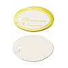 Oval Blank Signs Sales Price Label Tags AJEW-C026-01A-01-2