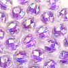 Two Tone UV Plating Rainbow Iridescent Acrylic Beads TACR-D010-06G-1