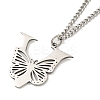 201 Stainless Steel Necklaces NJEW-Q336-01V-P-4