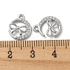 Brass Micro Pave Cubic Zirconia Charms KK-H460-58P-3