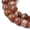 Natural Argentina Rhodochrosite Beads Strands G-D864-14-6mm-A-8