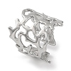 304 Stainless Steel Cuff Bangles for Women BJEW-D050-02S-1