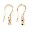 Brass Earring Hooks KK-P234-18G-1