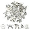 25Pcs 5 Style Tibetan Style Puppy Pendants TIBEP-YW0001-54-1