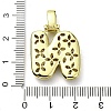 Brass Micro Pave Clear Cubic Zirconia Pendants KK-M279-01G-N-3