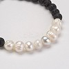 Natural Lava Rock Beads Bracelets X-BJEW-JB02799-2