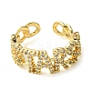 Brass Micro Pave Cubic Zirconia Ring RJEW-Z033-03G-2