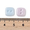 2-Hole Glass Buttons PORC-R010-10-3