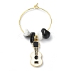 Music Theme Alloy Wine Glass Charms AJEW-JO00245-4