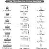 304 Stainless Steel Ribbon Crimp Ends STAS-SC0002-08-2