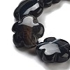 Dyed & Heated Natural Black Agate Beads Strands G-F769-A01-01-4